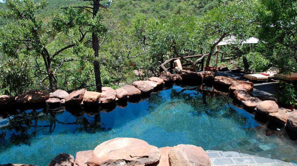 La piscine du Makweti Safari Lodge