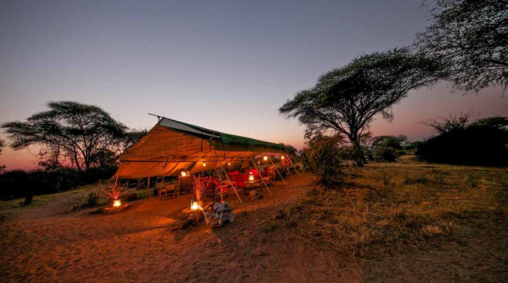 Coucher de soleil au Mdonya Old River Camp