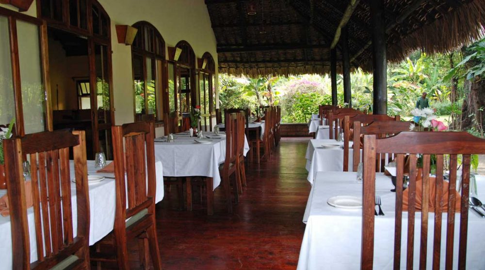 Le restaurant du Moivaro Coffee Lodge