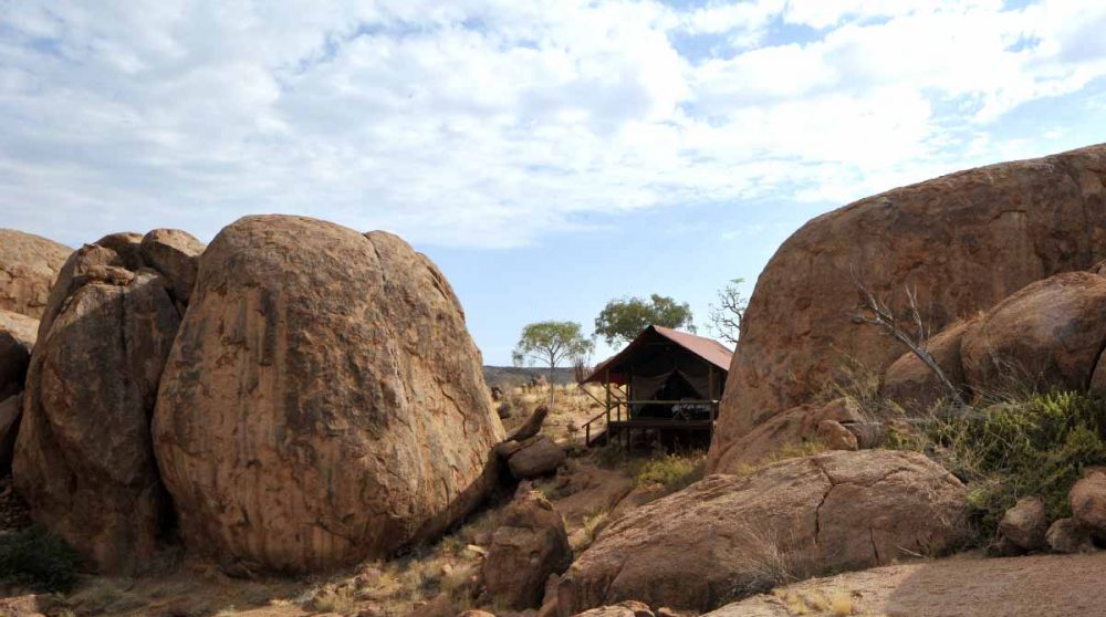 Une tente au Mowani Mountain Camp