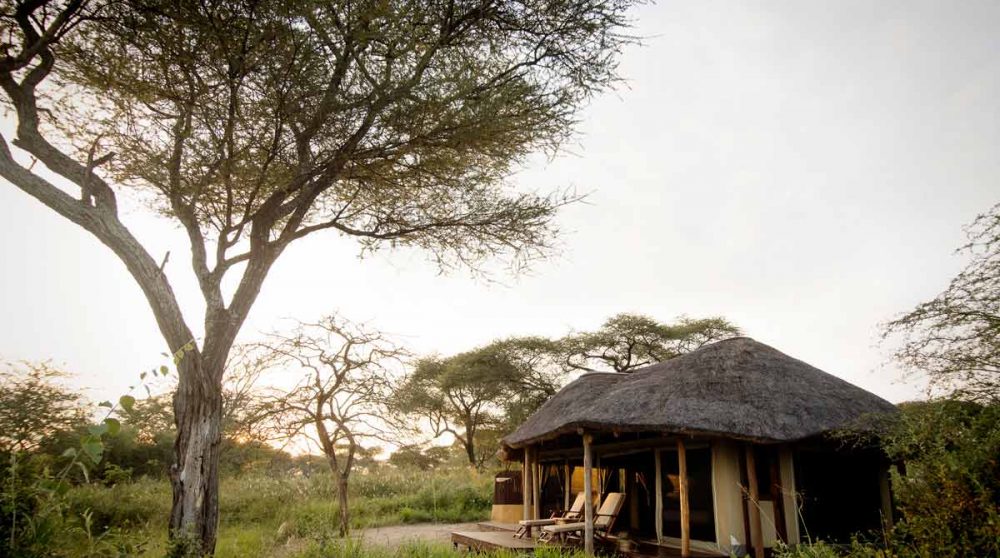 Une tente de l'Oliver's Camp