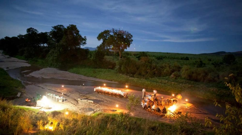 Feu de camp au Salas Camp