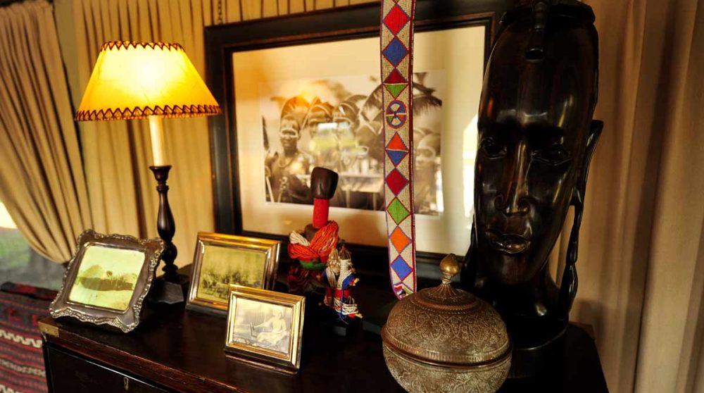 Décoration du Singita Sabora Tented Camp