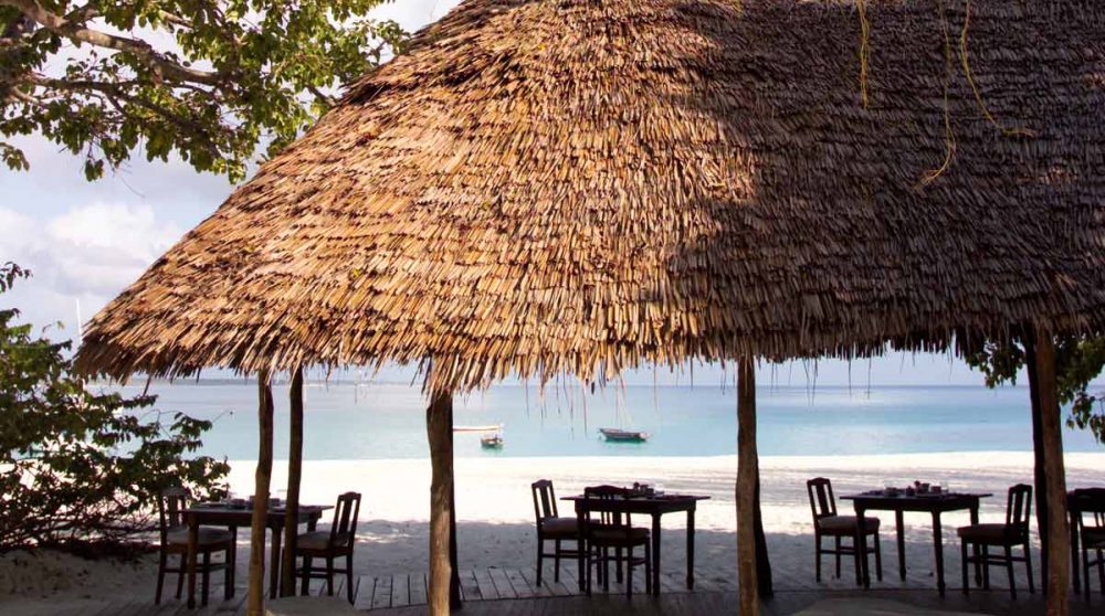 La plage de l'hôtel en Tanzanie