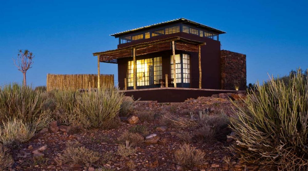 L'extérieur d'une chambre en Namibie