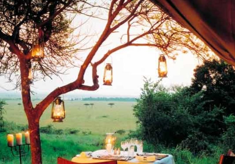 Dîner face à la nature au Masai Mara