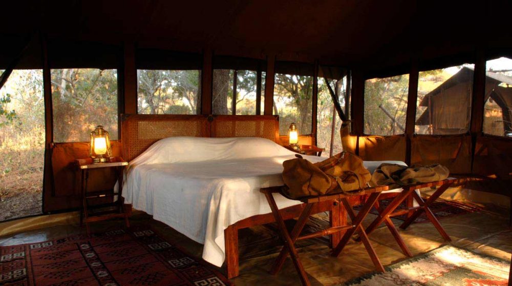 Une chambre du camp à Katavi