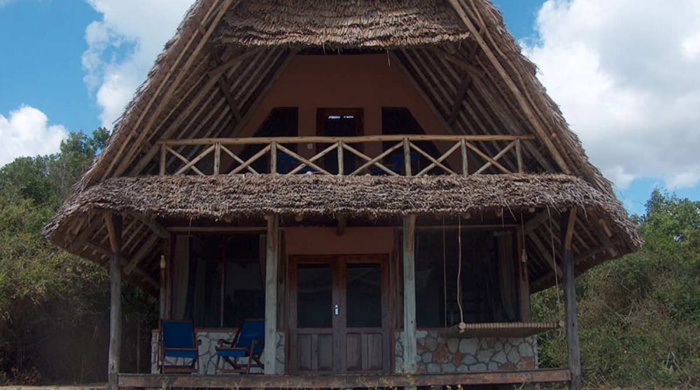 Extérieur d'un bungalow en Tanzanie