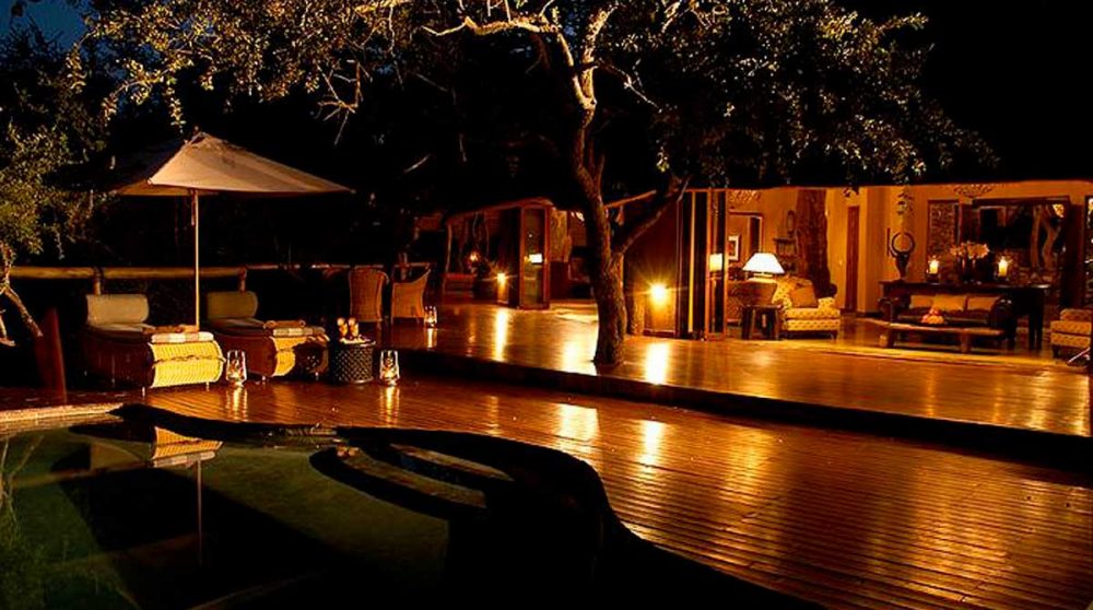 La terrasse le soir en Afrique du Sud