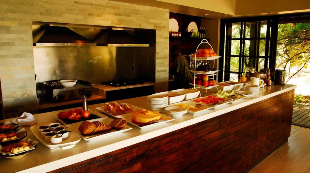 Le buffet en Afrique du Sud