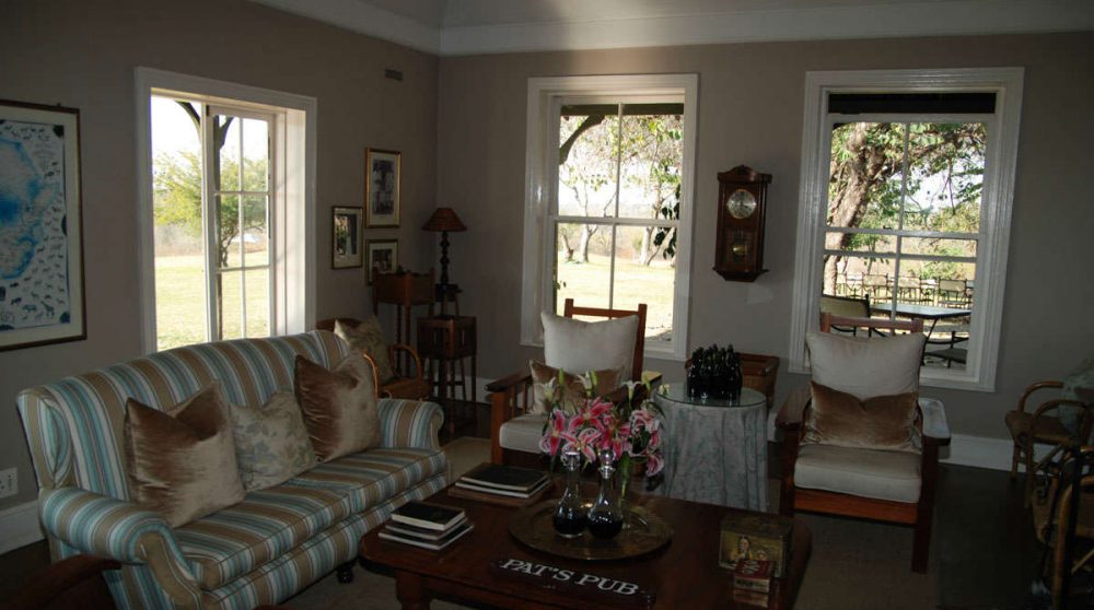 Vue sur un autre salon à Sabi Sand