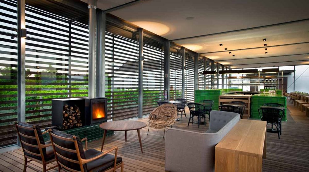 L'intérieur de la salle de dégustation à Cape Town