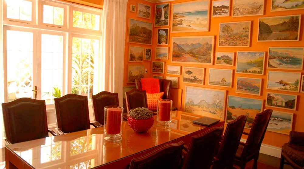 La salle à manger en Afrique du Sud