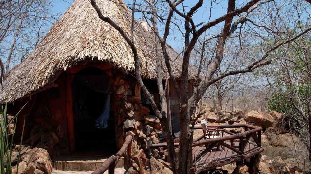L'extérieur d'une chambre au Kenya