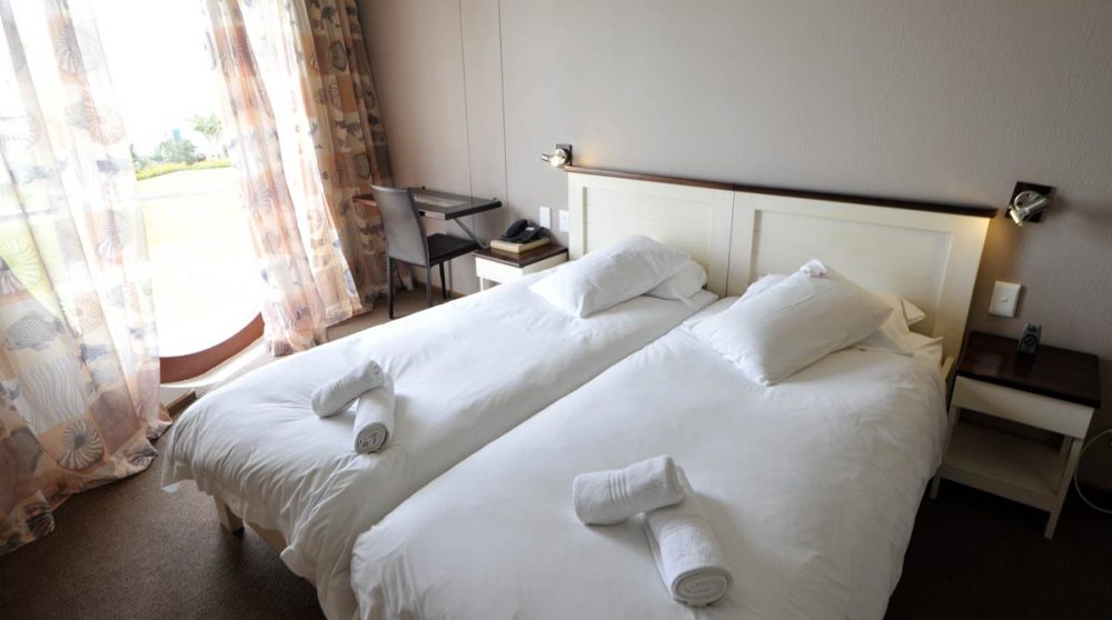 Lits dans une chambre en Namibie