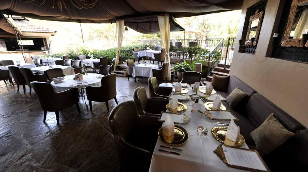 Autre vue de la terrasse au Kenya