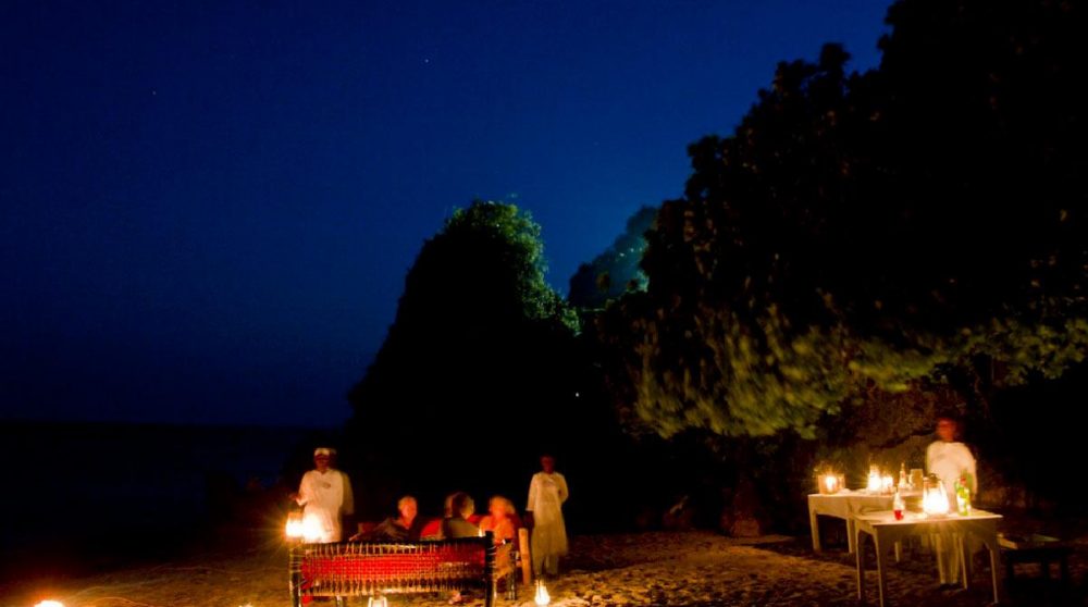 Diner à la bougie au Kenya