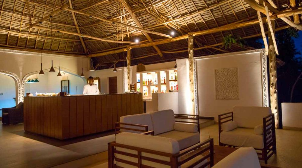 Le bar de l'hôtel à Zanzibar