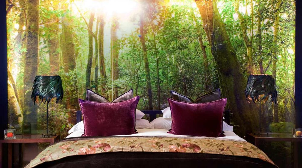 Détail du lit à Knysna