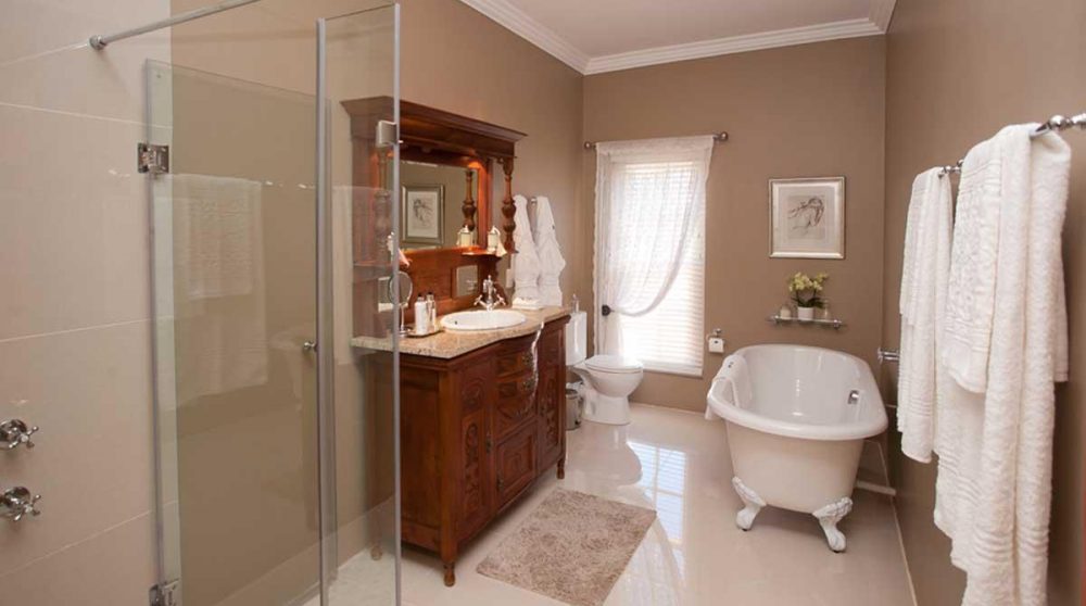 Sa salle de bains en Afrique du Sud