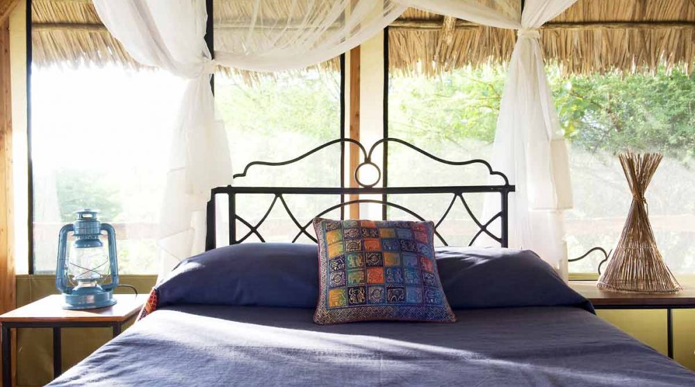 Une autre vue d'une tente en Tanzanie