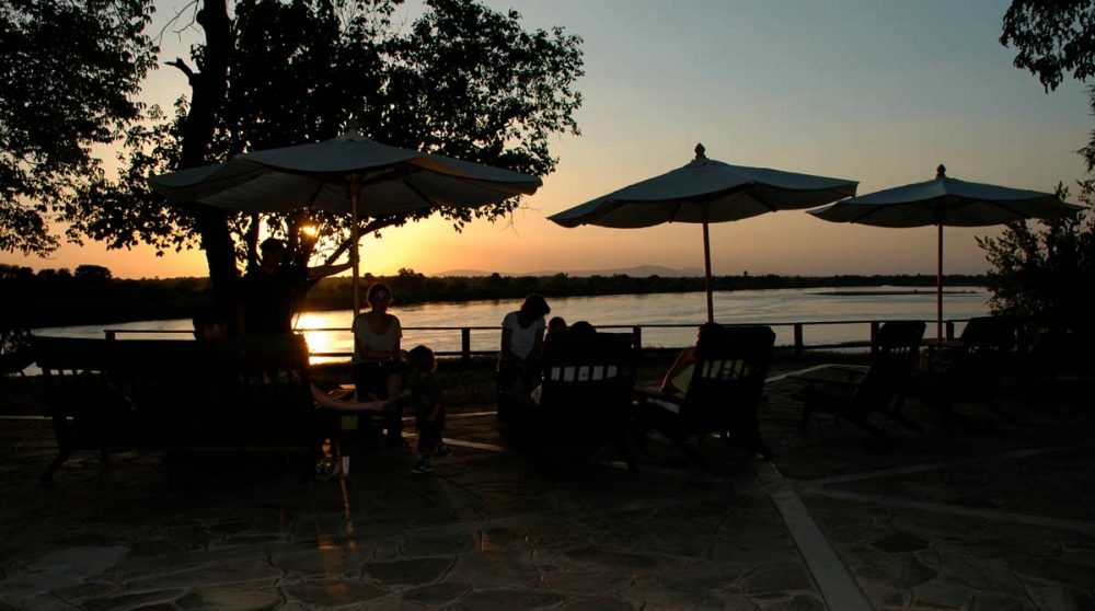 Coucher de soleil au camp