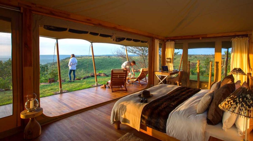 La vue depuis le lit