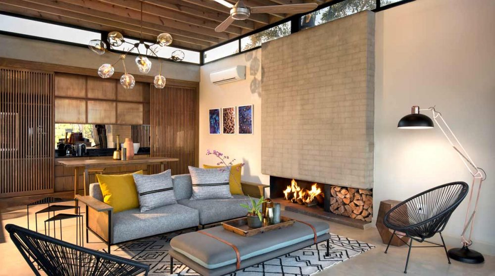 Le salon dans Sabi Sand