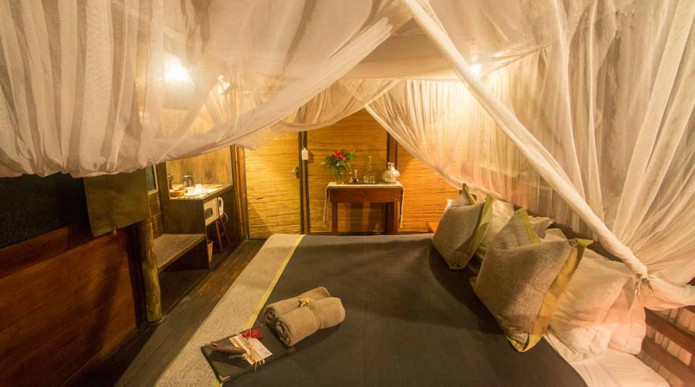 Détail du lit en Afrique du Sud