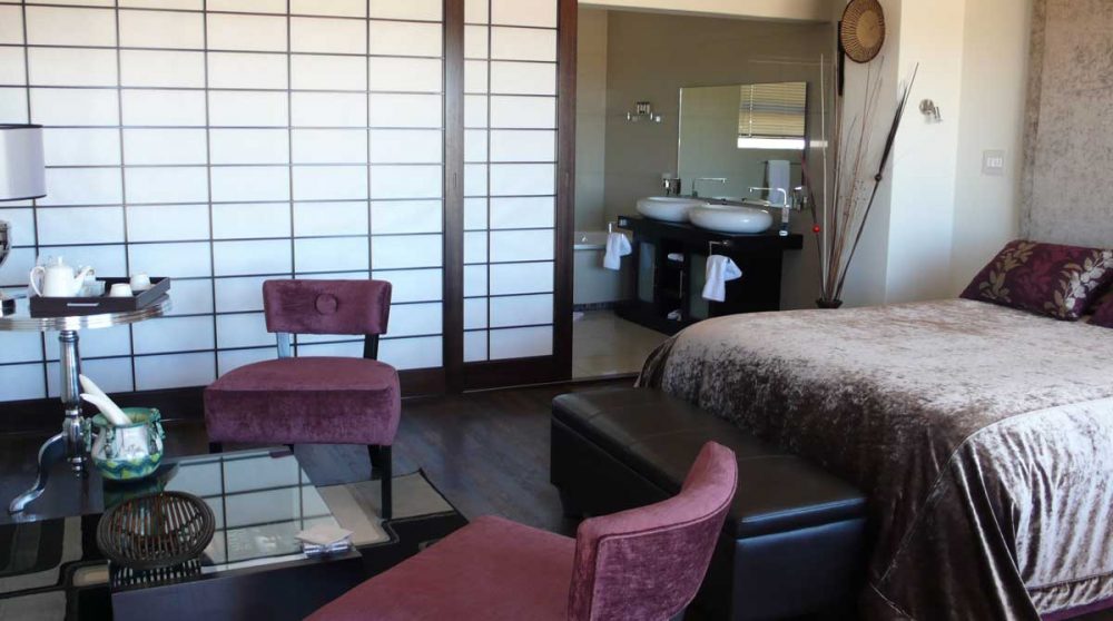 L'intérieur du chalet Luxury en Afrique du Sud