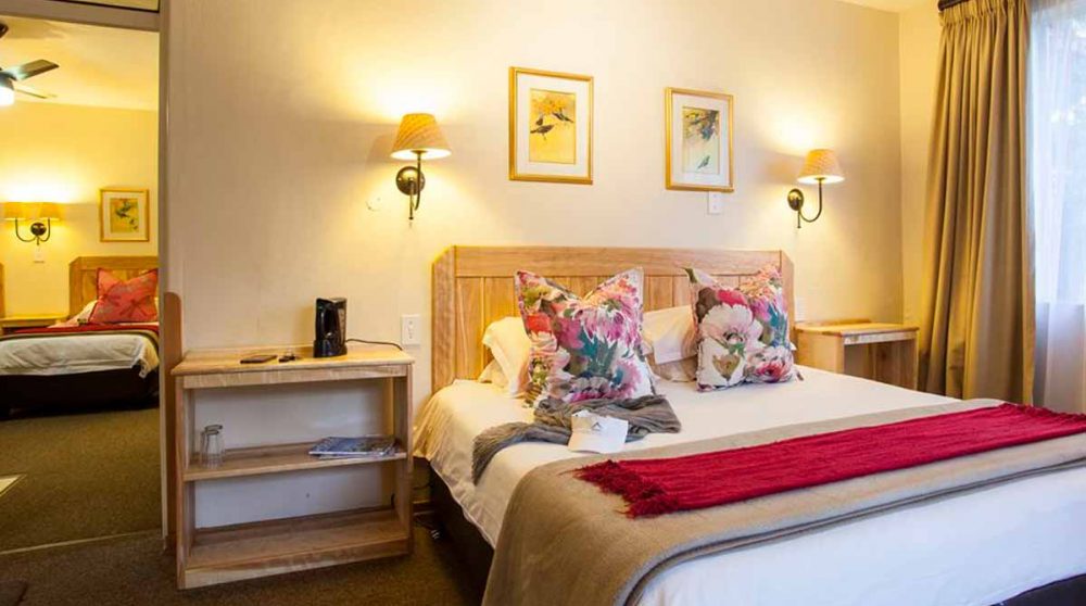 Le lit et l'autre chambre en Afrique du Sud