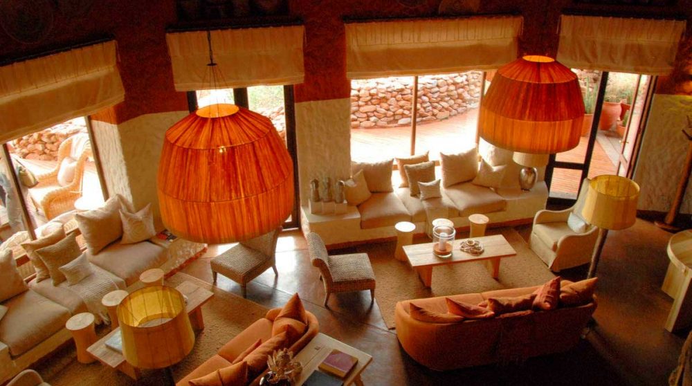 L'espace salon vu d'en haut