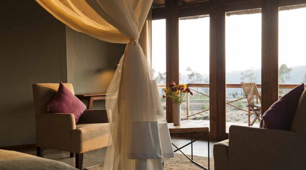 Le coin salon près du cratère du Ngorongoro