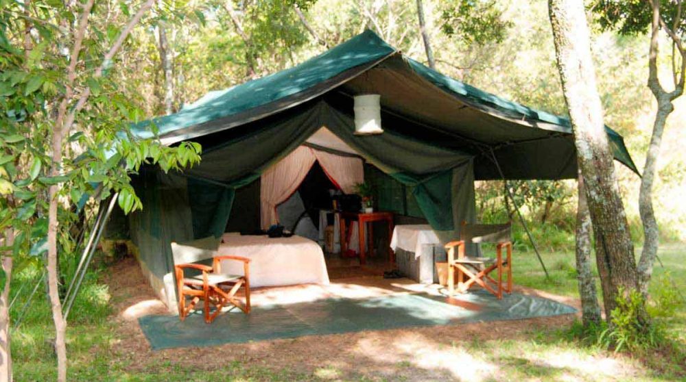 Autre vue d'une tente dans le Masai Mara