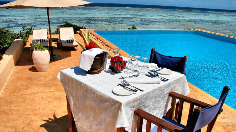 Autre vue de la piscine en Tanzanie
