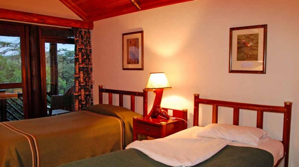 Lits dans une chambre dans le Masai Mara