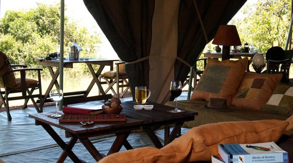 Le salon dans le Masai Mara