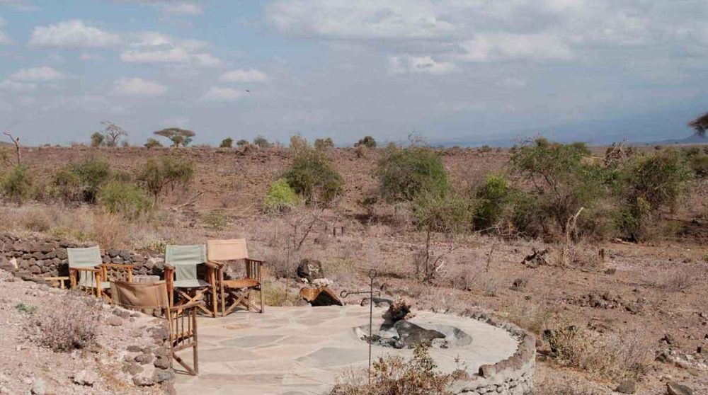 Canapé et fauteuils dans un salon à Amboseli