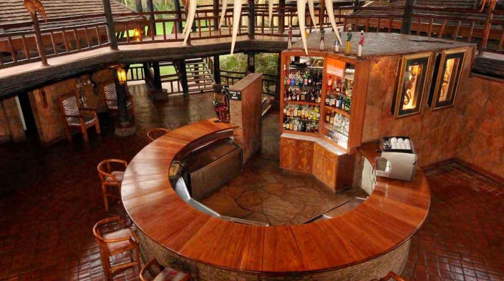 Le bar de l'hôtel à Amboseli