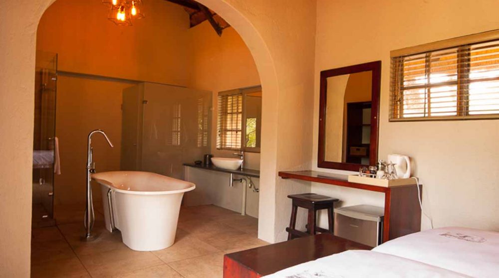 Sa salle de bains en Afrique du Sud