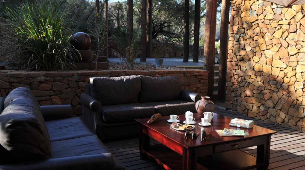 Un salon à l'extérieur