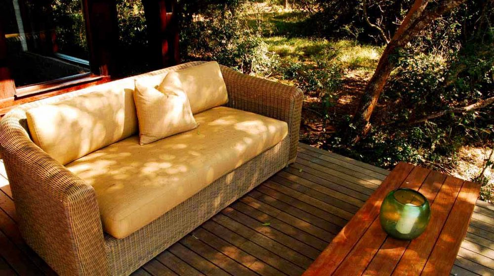 Canapé sur la terrasse dans le Kwazulu Natal