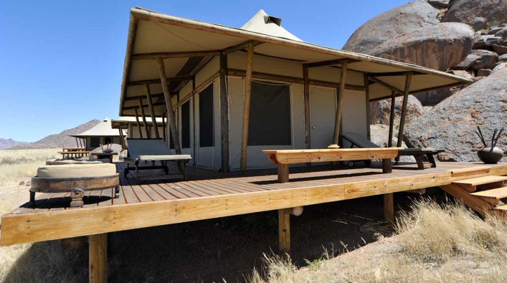L'extérieur du camp à Namib