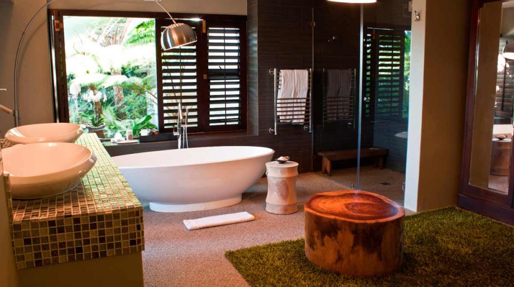 Sa salle de bains en Afrique du Sud