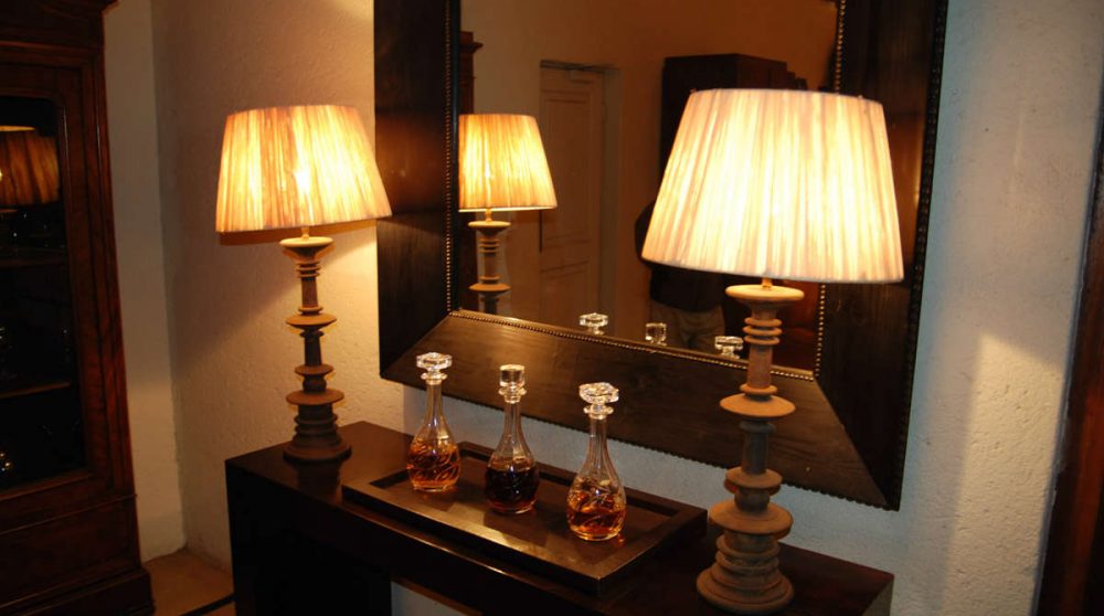 La décoration du lodge en Afrique du Sud