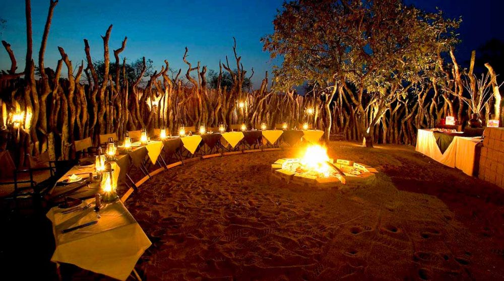 Une soirée dans le jardin en Afrique du Sud