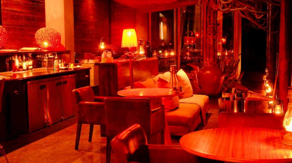 Le restaurant le soir en Afrique du Sud