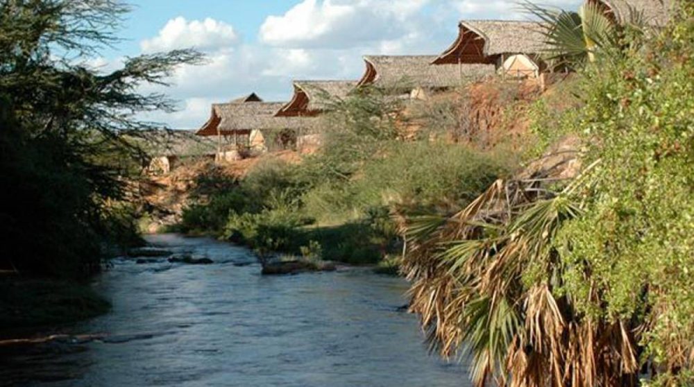 La rivière près du camp à Tsavo