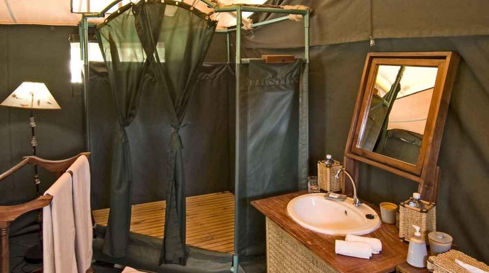 La douche à Ol Pejeta