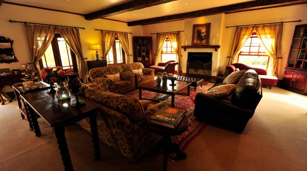 Le salon de l'hôtel au Ngorongoro